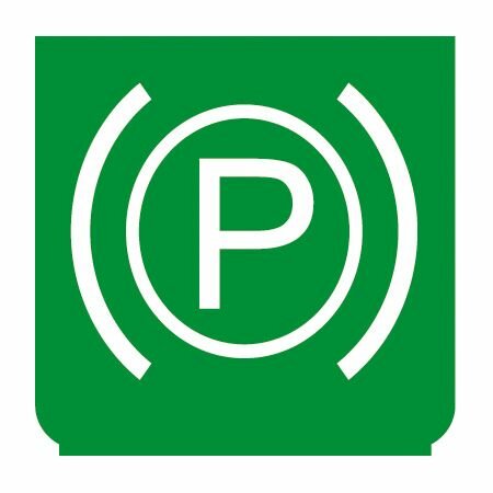 Emblem - Handbremse grün