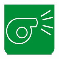 Emblem - Defroster grün