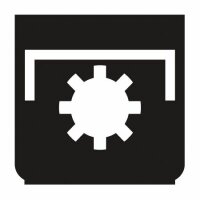 Emblem - Zapfwelle schwarz