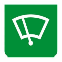 Emblem - Scheibenwischer grün