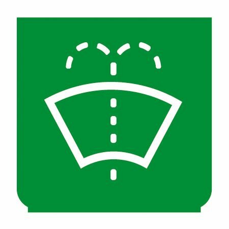 Emblem - Scheibenwascher grün