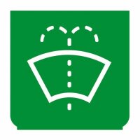 Emblem - Scheibenwascher grün