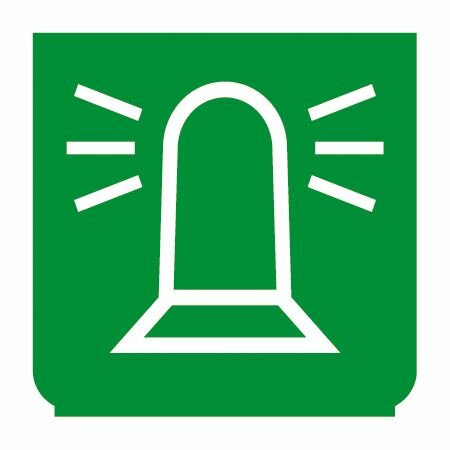 Emblem - Drehleuchte grün