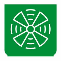 Emblem - Gebläse schnell grün