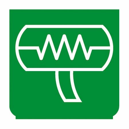 Emblem - Aussenspiegelenteiser grün