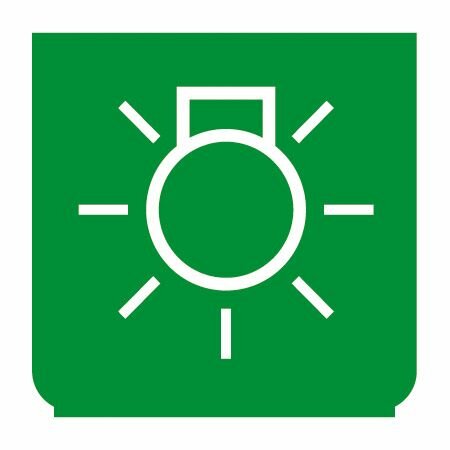 Emblem - Hauptlicht grün