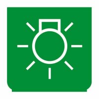 Emblem - Hauptlicht grün