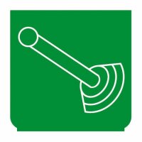 Emblem - Kontrollhebel grün