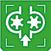 Emblem - Hydraulik grün/weiss