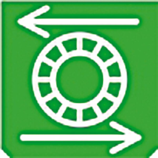 Emblem - Drehrichtung Besen