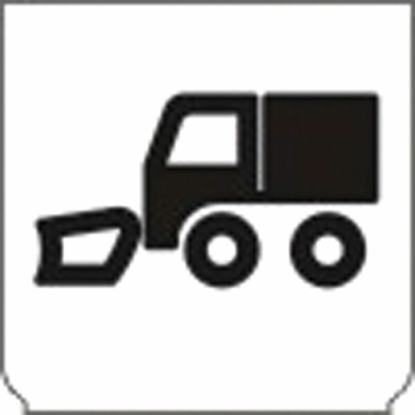 Emblem - Schneepflug weiss