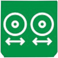 Emblem - Kehrspiegelüberdeckung grün