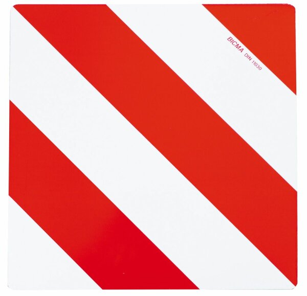 Warntafel verz. rot/weiss 1-seitig rechts Kl.1