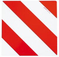 Warntafel verz. rot/weiss 1-seitig rechts Kl.1
