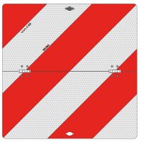 Parkwarntafel klappbar verzinkt rot/weiss links