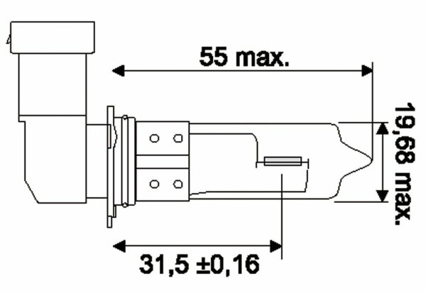 Osram Ampoule halogène HB3  12V 60W P20d