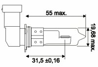 Osram Halogenlampe HB3 12V 60W P20d