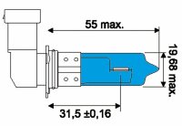 Glühlampe HB3 12V Xenon Look