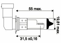 Jahn Glühlampe HB4 12V 51W P22d