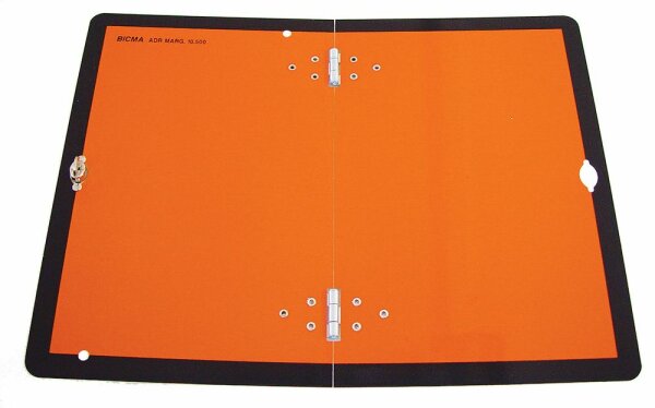 Plaques pour transports dangereux pliable