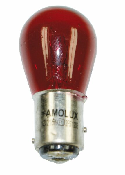 Glühlampe 12V 21/5W rot BAY15D