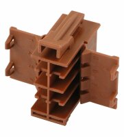 Steckgehäuse Junior Timer 8-pol AMP braun