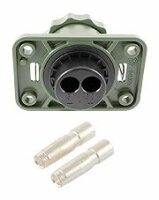 Nato-Steckdose 2-pol. 35 mm² Metall