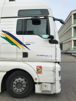Selbstklebefolie "Toter Winkel“ für LKWs