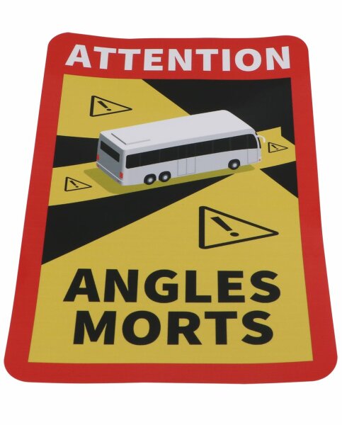 Selbstklebefolie „Toter Winkel“ für Busse