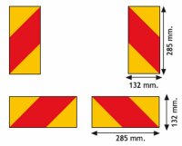 4 Folien für Zugfahrzeuge selbstkl./reflekt.