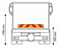 1 Folie für Zugfahrzeuge selbstkl./reflekt.