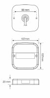 LED Schlussleuchte 12 V L+R mit KZL