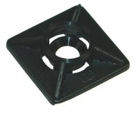 Klebesockel für Kabelbinder bis 3.6mm, schwarz