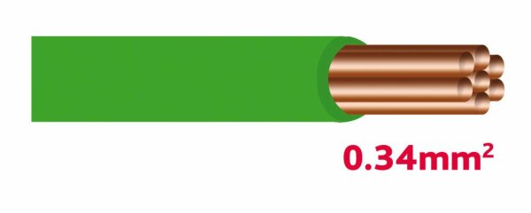 Autolichtkabel 0.34 mm grün