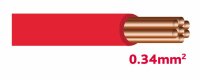Autolichtkabel 0.34 mm rot
