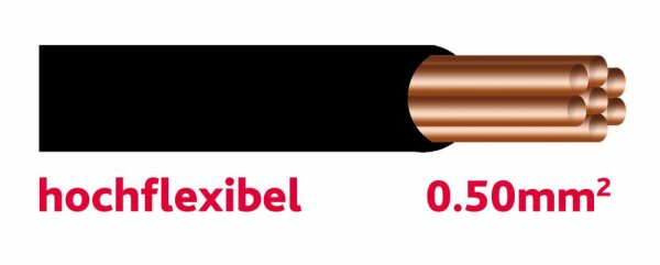 Autolichtkabel 0.5 mm sz hochflex. LIFY