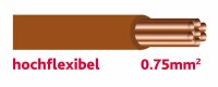 Autolichtkabel 0.75 mm2 braun HOCHFLEX