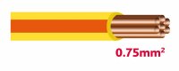 Autolichtkab. 0.75 mm gelb / orange