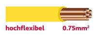 Autolichtkabel 0.75 mm2 gelb HOCHFLEX