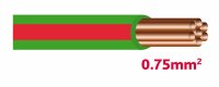 Autolichtkab. 0.75 mm grün / rot