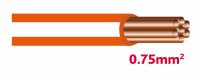 Autolichtkab. 0.75 mm orange / weiss