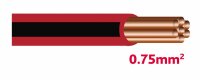 Autolichtkab. 0.75 mm rot / schwarz