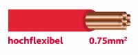 Autolichtkabel 0.75 mm2 rot HOCHFLEX