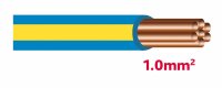 Autolichtkabel 1.0 mm blau / gelb