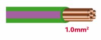 Autolichtkabel 1.0 mm grün / violett
