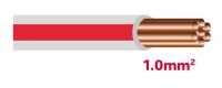 Autolichtkab. 1.0 mm grau / rot