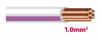 Autolichtkab. 1.0 mm grau / violett / weiss