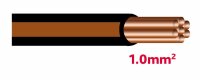 Autolichtkab. 1.0 mm schwarz / braun