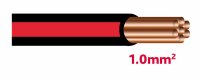 Autolichtkab. 1.0 mm sz / rt