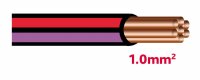 Autolichtkab. 1.0 mm schwarz / violett / rot